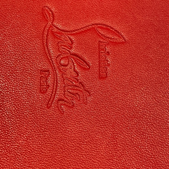 Authentic Louboutin large clutch / iPad case. Teal with spikes - Picture 13 of 14